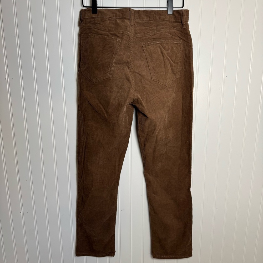 GAP High Rise Vintage Slim Straight Brown Corduroy Pants Women’s Size 10/30R - Picture 6 of 12